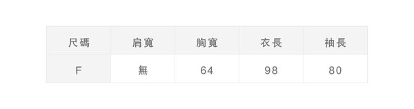 尺寸對照表