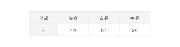 尺寸對照表