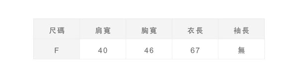 尺寸對照表